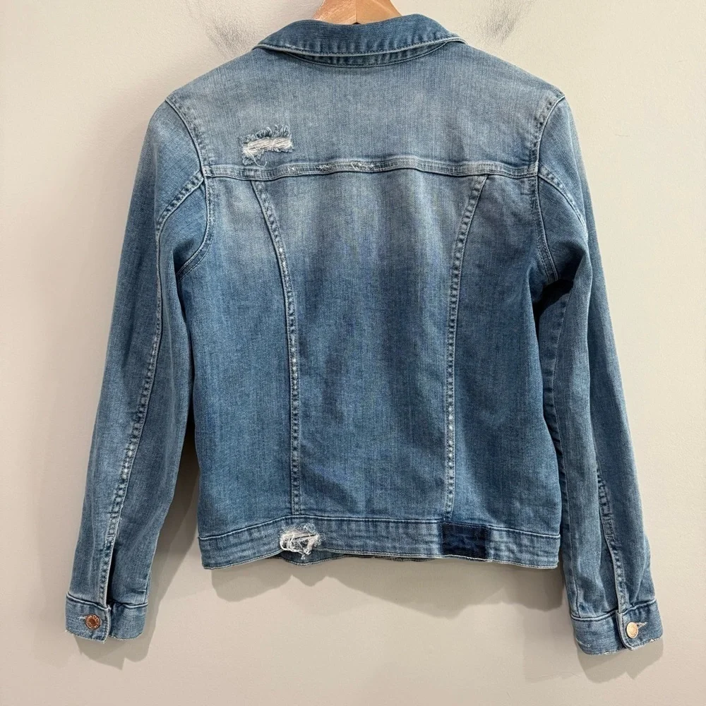 H&M Girls Jean Jacket Distressed Size 11-12
